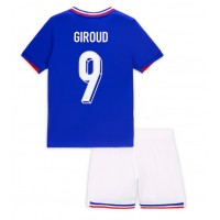 Camisa de time de futebol França Olivier Giroud #9 Replicas 1º Equipamento Infantil Europeu 2024 Manga Curta (+ Calças curtas)